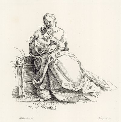 Virgen y Niño de Albrecht Dürer